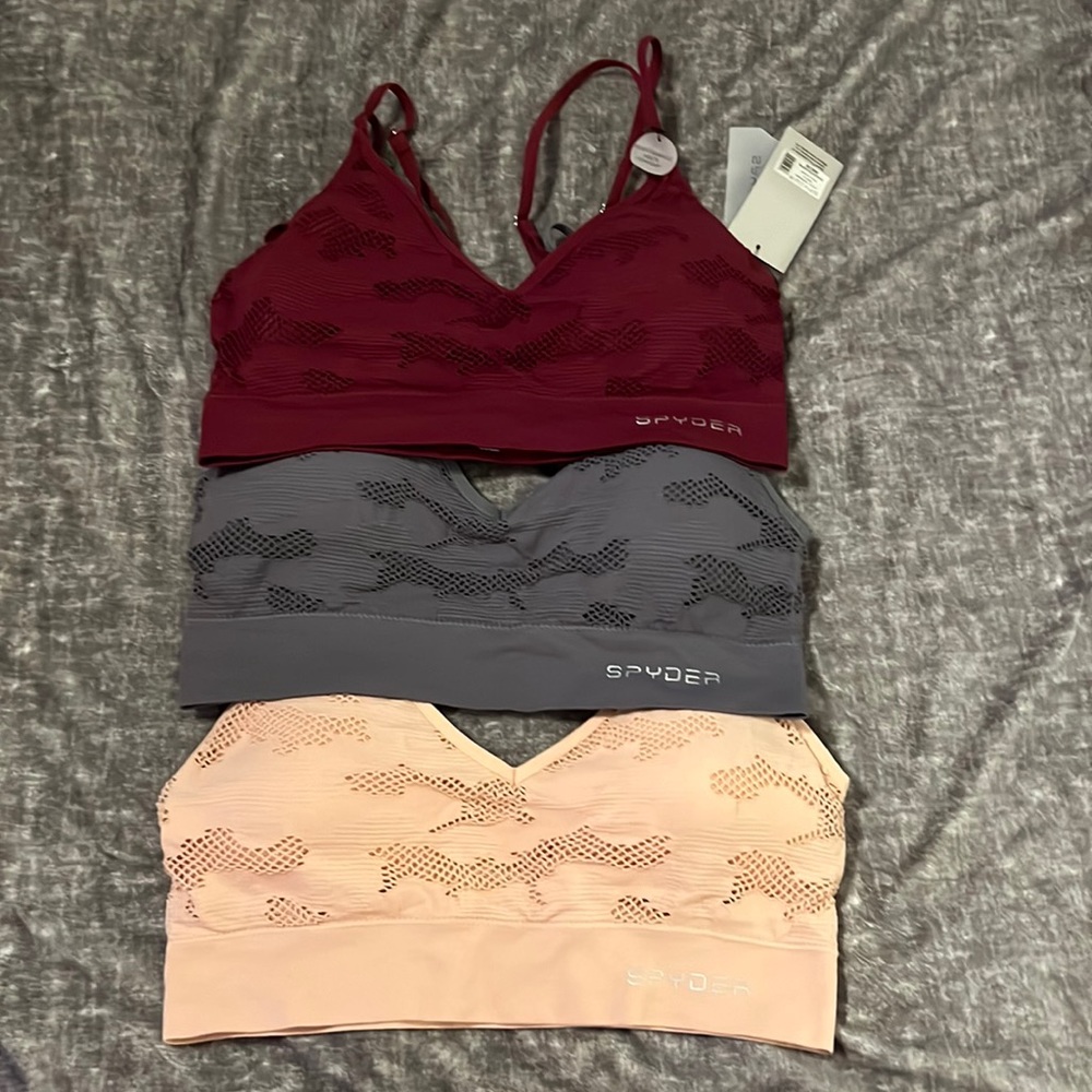 Spider sports bras… set of 3